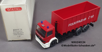 Wiking 6240134 H0 MB Atego Abrollkipper, Feuerwehr, OVP