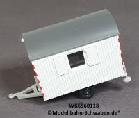 Wiking 6560118 H0 Bauwagen, weiss