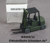 Wiking 659/1C, H0, Gabelstapler Still R 70, schwarz/olivgrün, EVP