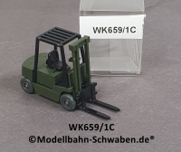 Wiking 659/1C, H0, Gabelstapler Still R 70, schwarz/olivgrün, EVP