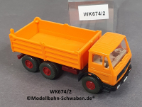 Wiking 674/2, H0, MB AK2636, Pritschenkipper, orange, EVP