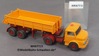 Wiking 677/3, H0, MB LS1413, Hinterkipper Sattelzug, orange, EVP