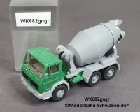 Wiking 682 H0, MB 2224 Beton-Mischer, 3-achsig, grün/grau, EVP