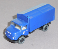 Wiking 696/1 H0 THW Lkw Mercedes L 1413 Pritsche mit Plane