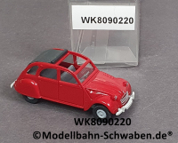 Wiking 8090220 H0, Citroen 2 CV, offen, rot, EVP
