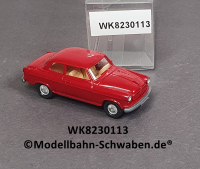 Wiking 8230113 H0, Borgward Isabella, Oldtimer, rot, EVP