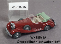 Wiking 835/1A H0 MB 540 K Cabrio, braunrot, EVP