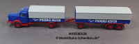 Wiking 8580128 H0 LKW Pritschen Sattelzug Büssing 8000, OVP