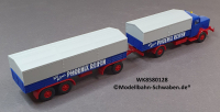 Wiking 8580128 H0 LKW Pritschen Sattelzug Büssing 8000, OVP