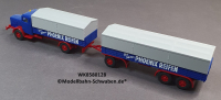 Wiking 8580128 H0 LKW Pritschen Sattelzug Büssing 8000, OVP
