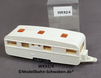 Wiking 92/4 H0 Großer Wohnwagen, weiss, EVP
