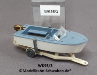 Wiking 95/3 H0, Motorboot auf Anhänger, EVP