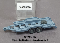 Wiking 98/2A H0, PKW Transport Anhänger, graublau, EVP