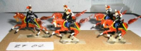 ZF02 Zinnfiguren Reiter bemalt Set mit 5 Stück