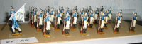 ZF04 Zinnfiguren Soldaten bemalt Set mit 26 Stück