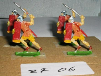 ZF06 Zinnfiguren Römische Legionäre bemalt Set mit 4 Stück