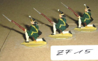 ZF15 Zinnfiguren Infanterie bemalt Set mit 3 Stück