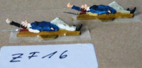 ZF16 Zinnfiguren Infanterie bemalt Set mit 2 Stück