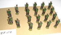 ZF17 Zinnfiguren Infanterie bemalt Set mit 20 Stück