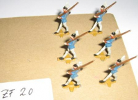 ZF20 Zinnfiguren Infanterie bemalt Set mit 6 Stück