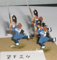 ZF24 Zinnfiguren Infanterie bemalt Set mit 3 Stück