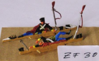 ZF30 Zinnfiguren bemalt Set mit 2 Stück Infanterie ruhend