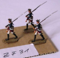 ZF31 Zinnfiguren bemalt Set mit 3 Stück