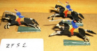 ZF32 Zinnfiguren Kavallerie bemalt Set mit 3 Stück