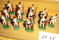 ZF35 Zinnfiguren bemalt Set mit 12 Stück