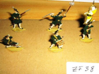 ZF38 Zinnfiguren bemalt Set mit 5 Stück