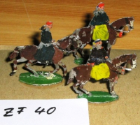 ZF40 Zinnfiguren Kavallerie bemalt Set mit 3 Stück