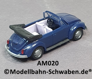 AMW 0020 H0 VW Käfer Cabrio dunkelblau, OVP