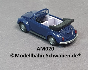 AMW 0020 H0 VW Käfer Cabrio dunkelblau, OVP