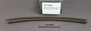 Arnold 1320 N Gleis, gebogen, R1=192mm, 45°, Neusilber