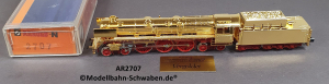 Arnold 2707 N Schlepptender Dampflok BR 05, ohne Antrieb/Elektrik, rollfähig, vergoldet, OVP