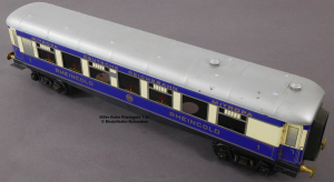 Biller-Bahn Spur 0, Blech/TinPlate Personenwagen Rheingold 1.Kl., DR Mitropa, Länge 375