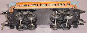 Bing 10533 Spur 0, Blech Speisewagen m. Inneneinrichtung, braun, Bauzeit 1925 bis 1929, Lüp 225