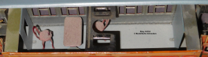 Bing 10533 Spur 0, Blech Speisewagen m. Inneneinrichtung, braun, Bauzeit 1925 bis 1929, Lüp 225