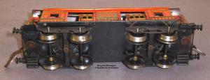 Bing Spur 0, Blech Gepäckwagen, braun, Lüp 220