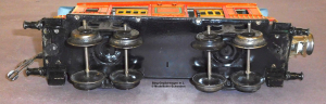 Bing Spur 0, Blech Gepäckwagen, braun, Schlusslicht, Lüp 220