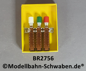Brawa 2756 H0 Signal-/Tastenschalter, 3-fach, 25V, OVP