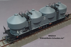 Brawa 50314 H0 Staubbehälterwagen Kkds 55, BN 358 004, DB, OVP