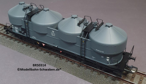 Brawa 50314 H0 Staubbehälterwagen Kkds 55, BN 358 004, DB, OVP