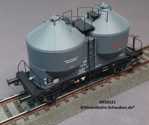 Brawa 50521 H0 Staubbehälterwagen Ucs 56, BN 356 144, DB, OVP