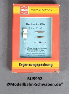 Busch 5992 Rechteck LEDs gelb 2 Stück
