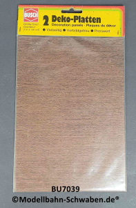 Busch 7039 H0 Dekoplatten Holzdielen, OVP