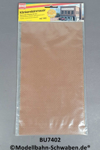 Busch 7402 H0 Decorplatte Klinkersteinmauer, OVP