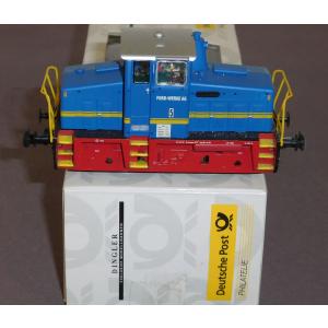 Dingler 010169 H0 Diesellok Lok 5, AC, Digital, blau, Sonderserie Deutsche Post Philatelie, DP, OVP