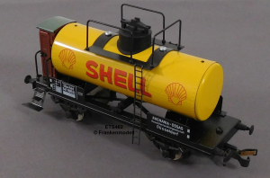 ETS 462 Spur 0, M1:45, Blech/TinPlate Kesselwagen m.Bremserhaus Shell, DR, OVP