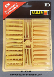 Faller 180589 H0 Holz-Sortiment, 212 Einzelteile, OVP